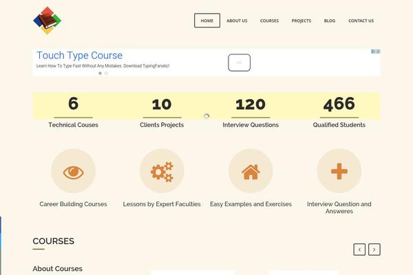 LMS theme site design template sample