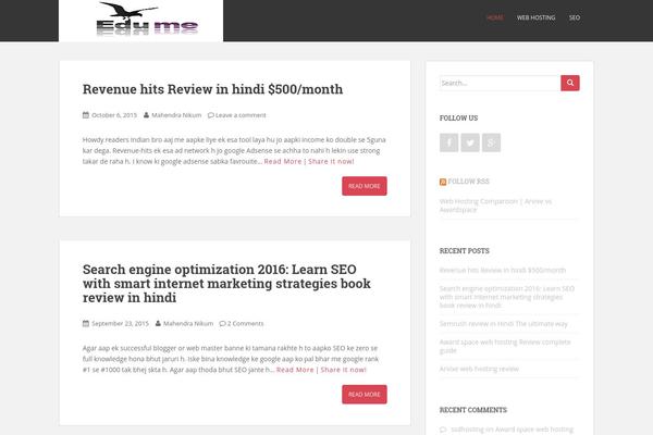 Meta-news theme site design template sample