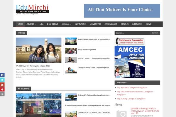 BetterMag theme site design template sample
