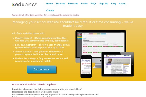 Edupress theme site design template sample