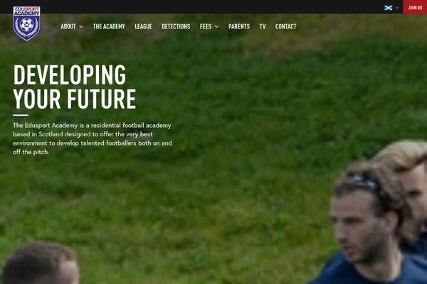 EDU theme site design template sample