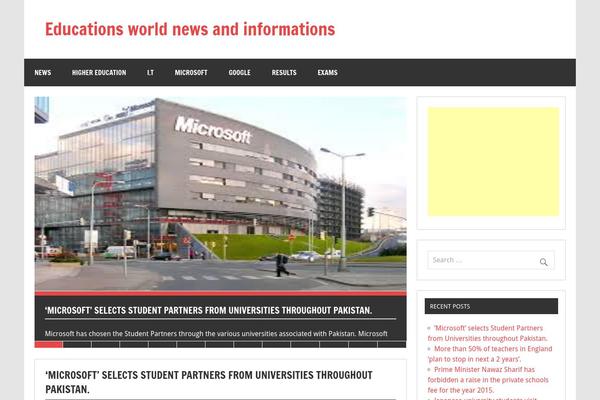 Dynamic News Lite theme site design template sample