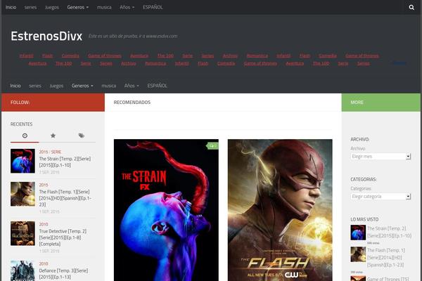 Hueman theme site design template sample