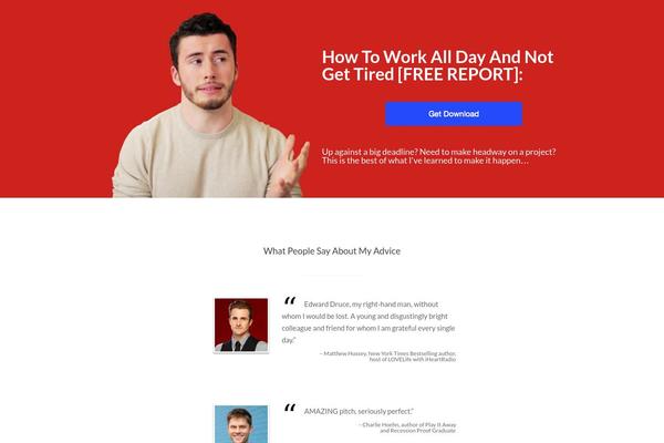 Hemingway theme site design template sample