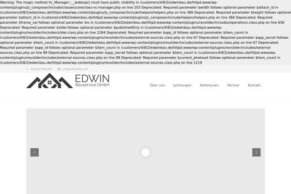 Impreza theme site design template sample