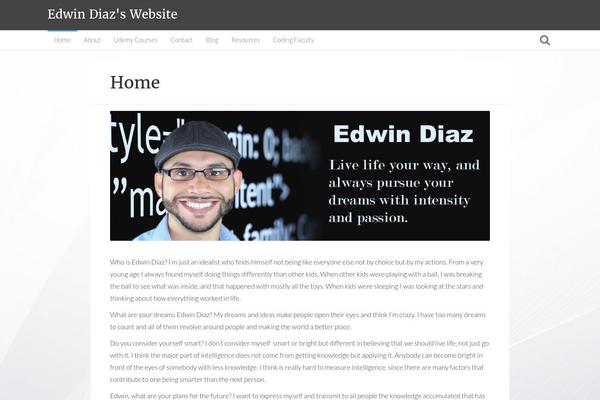 Writing theme site design template sample