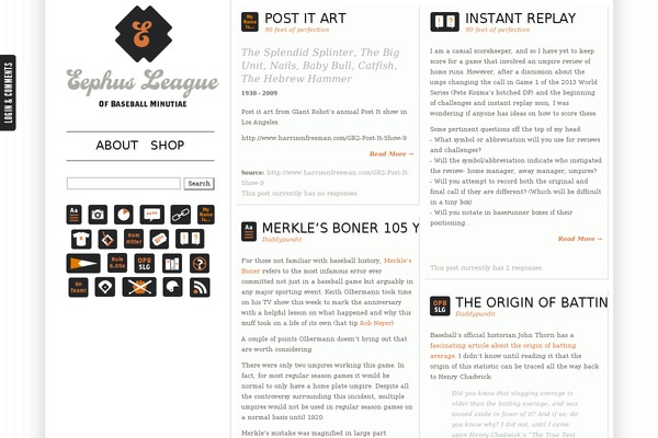 shaken-grid theme websites examples