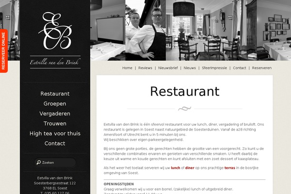 Eatery theme site design template sample
