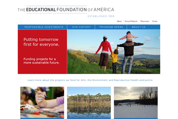 efaw.org site used Thesis 1.8.3
