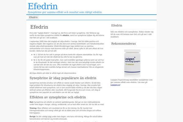 efedrin.eu site used Clear Line