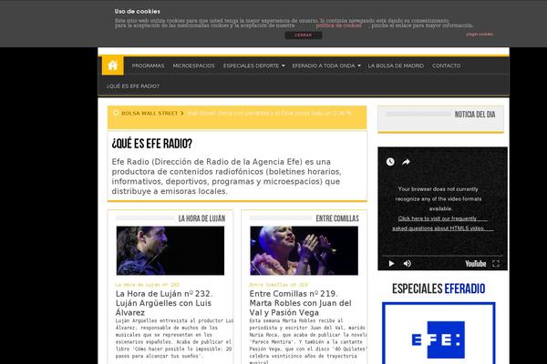 Site using Super RSS Reader plugin