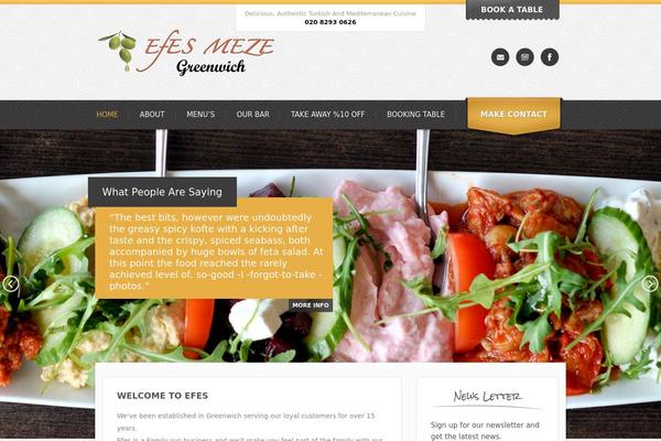 Bistro theme site design template sample