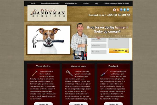 Handyman theme site design template sample