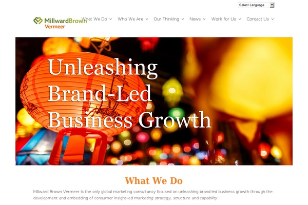 Total theme site design template sample