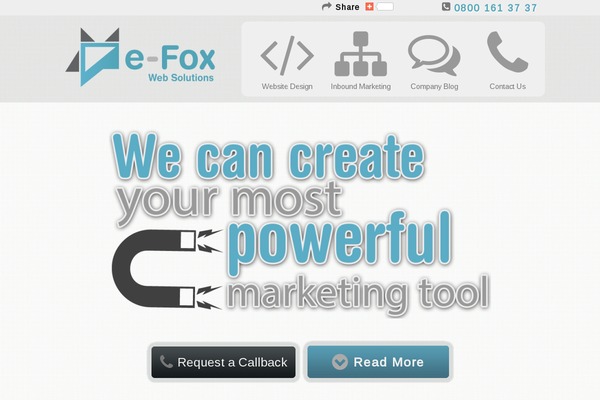 efoxweb.co.uk site used Rjm-design