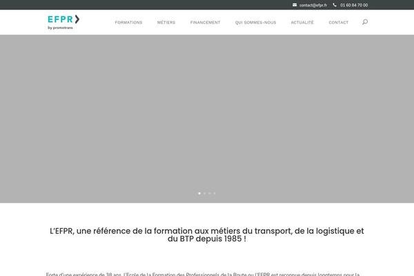Divi Child theme site design template sample