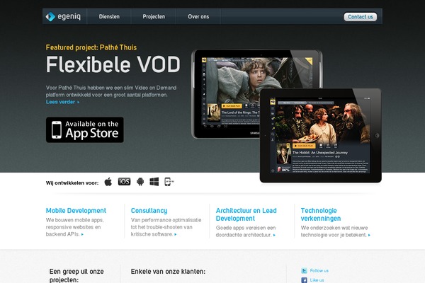 egeniq theme websites examples