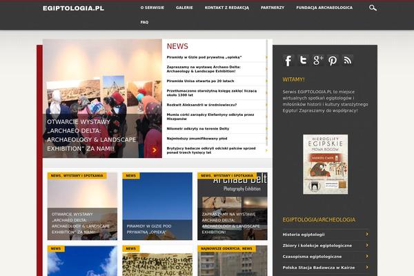 egiptologia.pl site used Noteworthy
