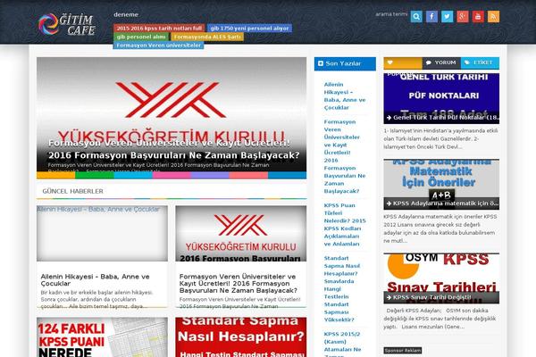 Optimablogs theme site design template sample