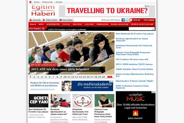 Haberv8 theme site design template sample