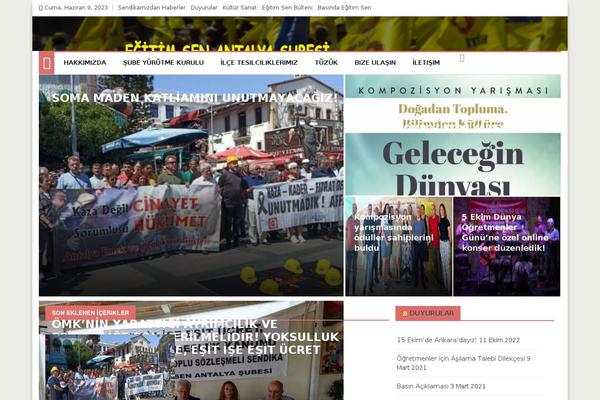 Ample Magazine theme site design template sample