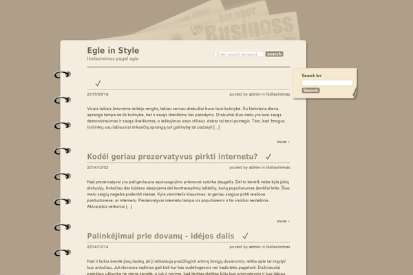 egleinstyle.lt site used Sketchpad