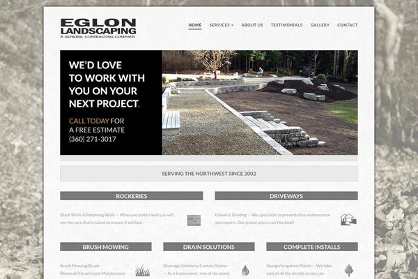 X Child theme site design template sample