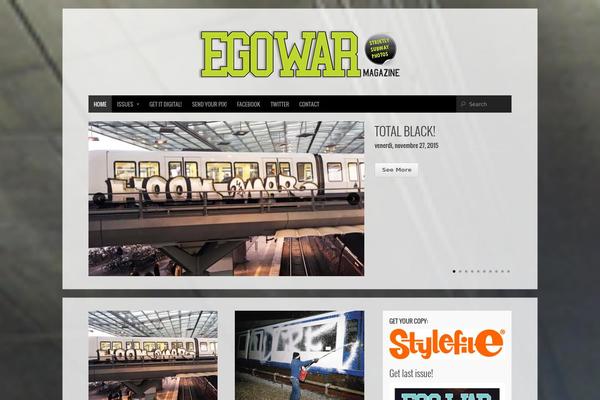 Organic Magazine theme site design template sample