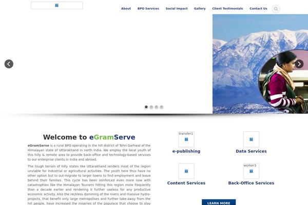 Ascent theme site design template sample