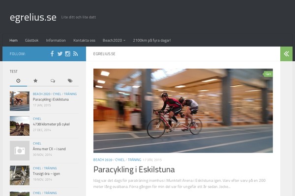 Site using Tweet Blender plugin