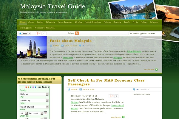 Travel Blogger theme site design template sample