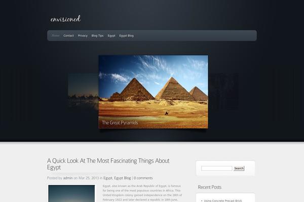 Envisioned theme site design template sample