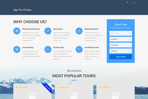 Adventure-tours theme site design template sample