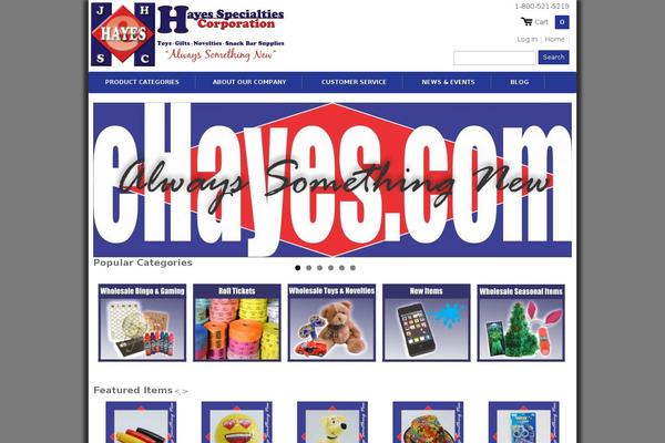 Hayes theme site design template sample