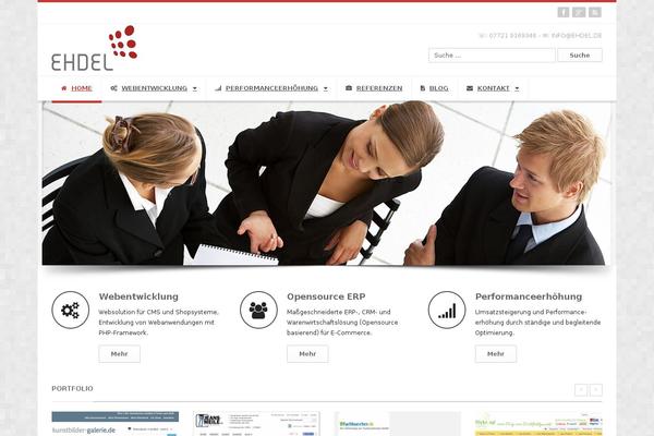 Er Leaf theme site design template sample