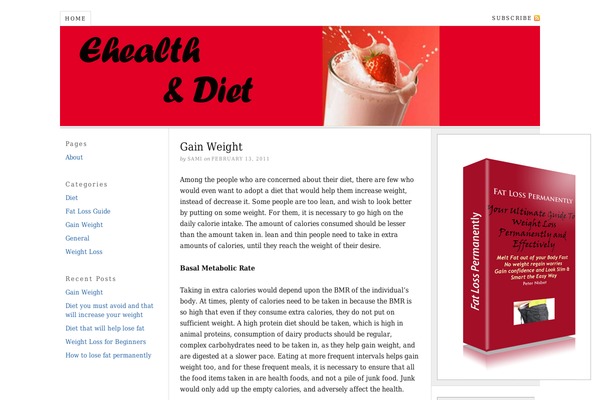 Thesis 1.8 theme site design template sample