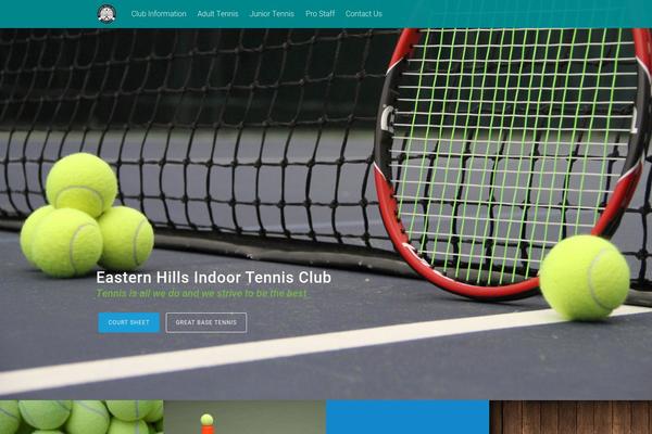 Tesseract theme site design template sample