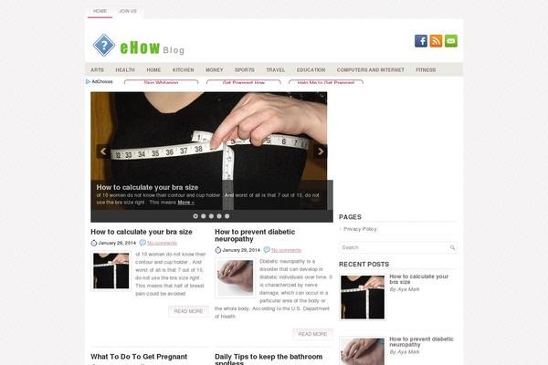 Finesse theme site design template sample