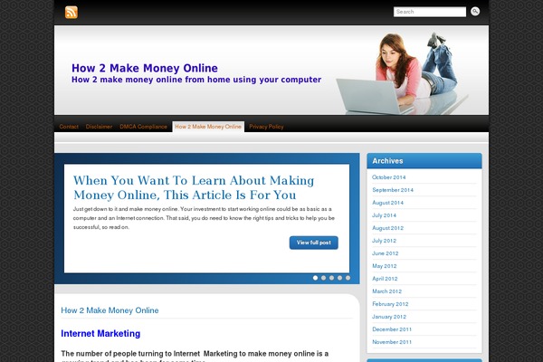 ehow2makemoney.com site used Nichejackpot