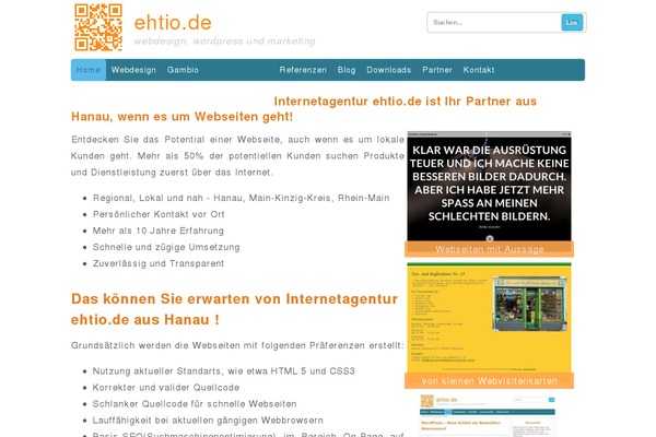 WordPress website example screenshot