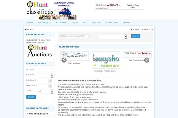Ct theme site design template sample
