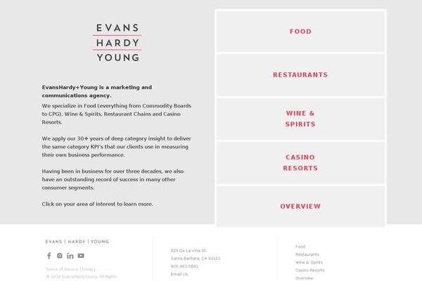 Visia theme site design template sample