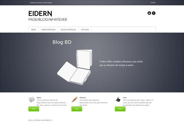 Poseidon theme site design template sample