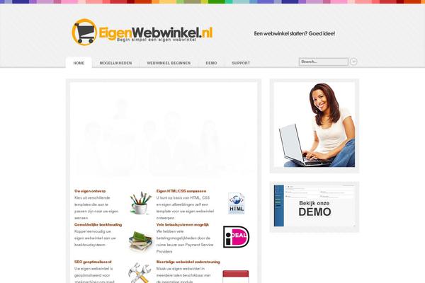 Continuum theme site design template sample