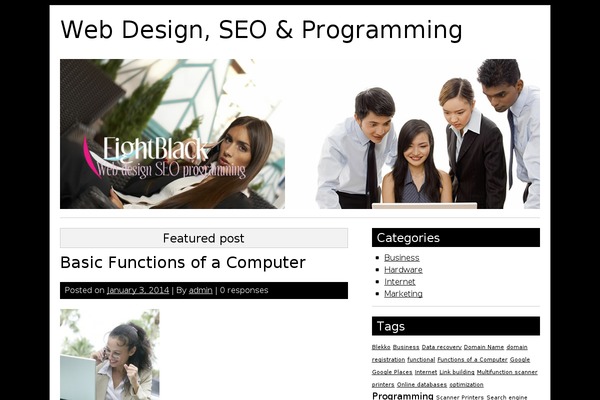 SimplyBlack theme site design template sample