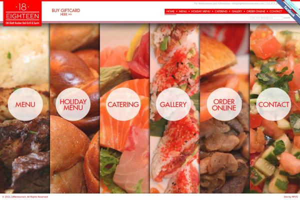 eighteenrestaurant.com site used 18