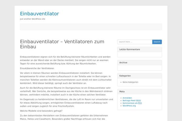 Bootville Lite theme site design template sample