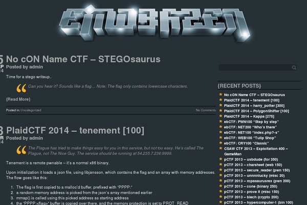 Typografia theme site design template sample
