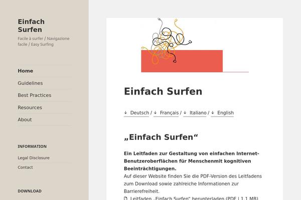 Twentyfifteen Child theme site design template sample
