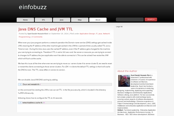 Site using About Me 3000 widget plugin